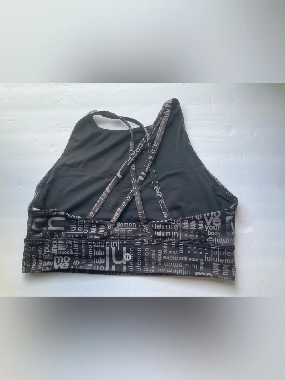 Lululemon Energy High-Neck Longline Bra *Medium Support, B–D Cups Size 12 Logo